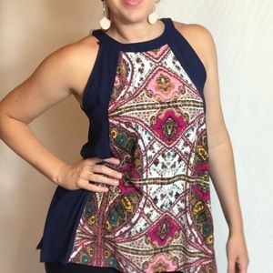 Vision brand paisley top